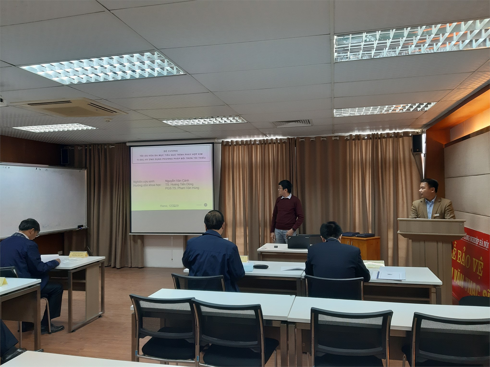 Trường Đại học Công nghiệp Hà Nội, Tổ chức xét tuyển Nghiên cứu sinh (NCS) đợt 2 năm 2019, ngành Kỹ thuật Cơ khí.