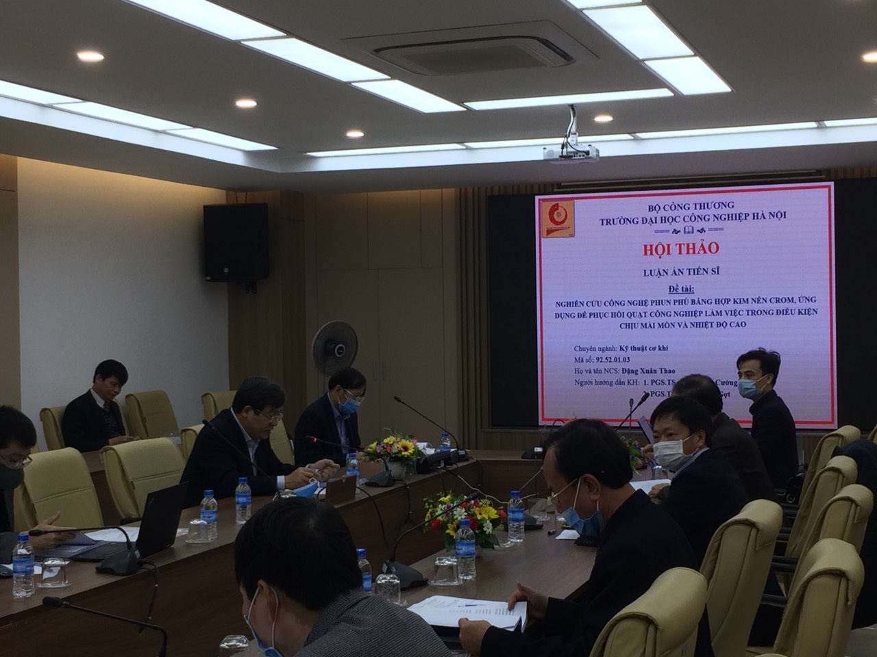 Tổ chức Hội thảo khoa học Luận án tiến sĩ cho NCS Đặng Xuân Thao, ngành Kỹ thuật Cơ khí, mã số: 9520103.