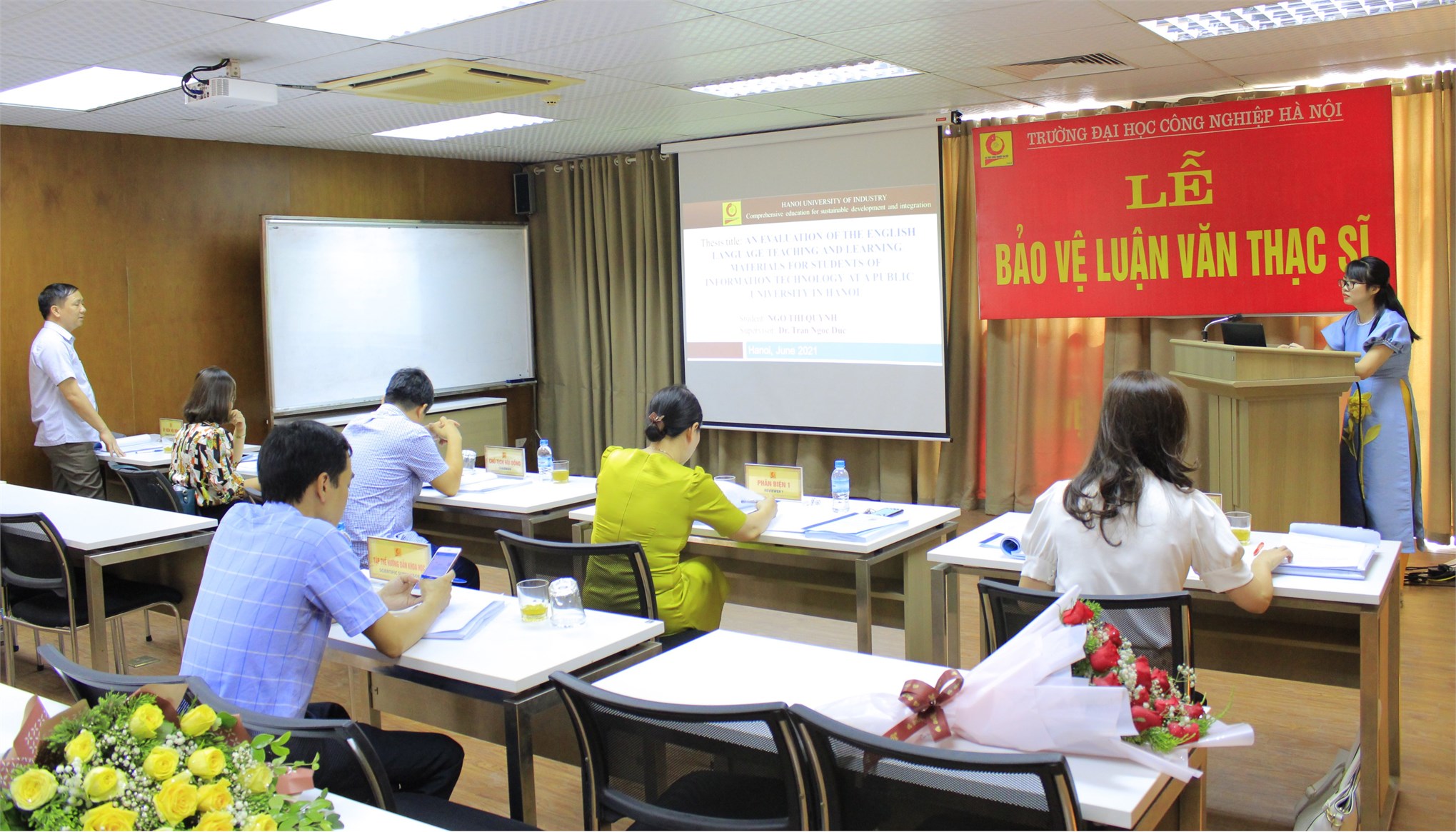 Trường Đại học Công nghiệp Hà Nội, tổ chức bảo vệ luận văn thạc sĩ cho học viên cao học ngành Ngôn ngữ Anh – khóa 9 đợt 1 (2019-2021)