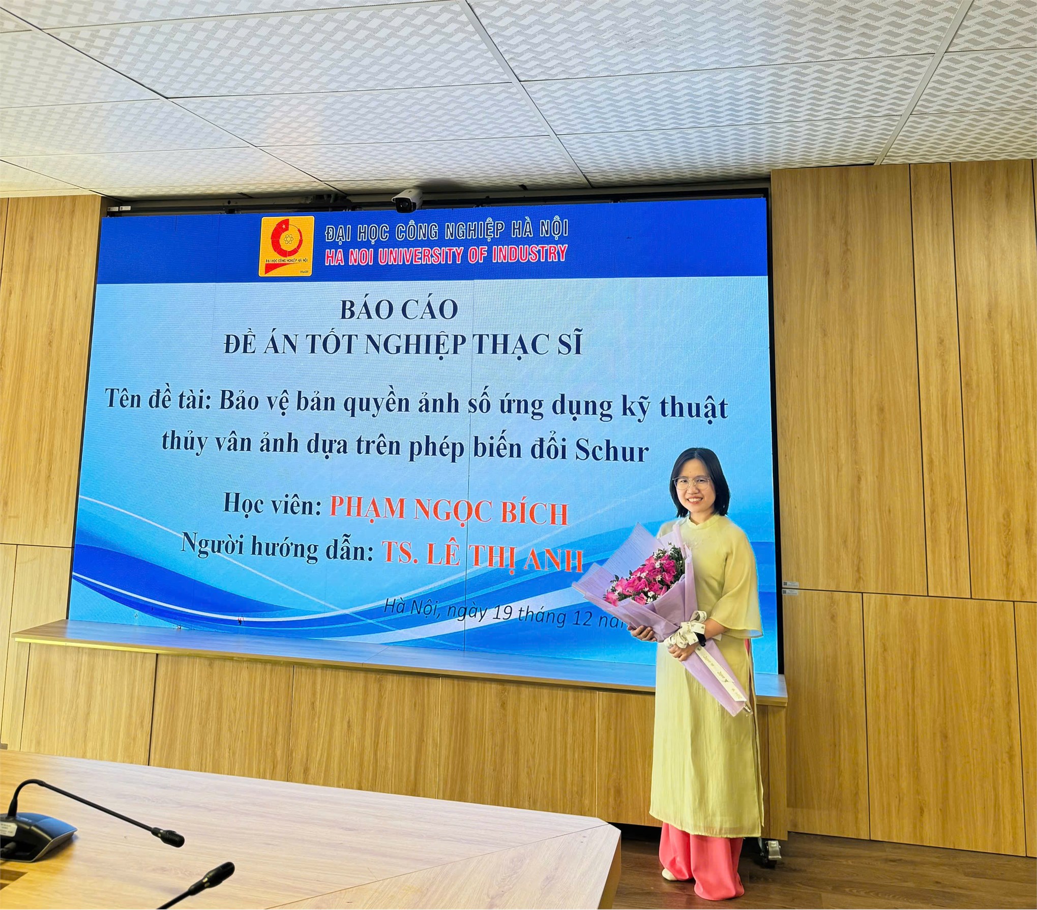 Chúc mừng học viên cao học ngành Hệ thống thông tin bảo vệ thành công đề án tốt nghiệp thạc sĩ