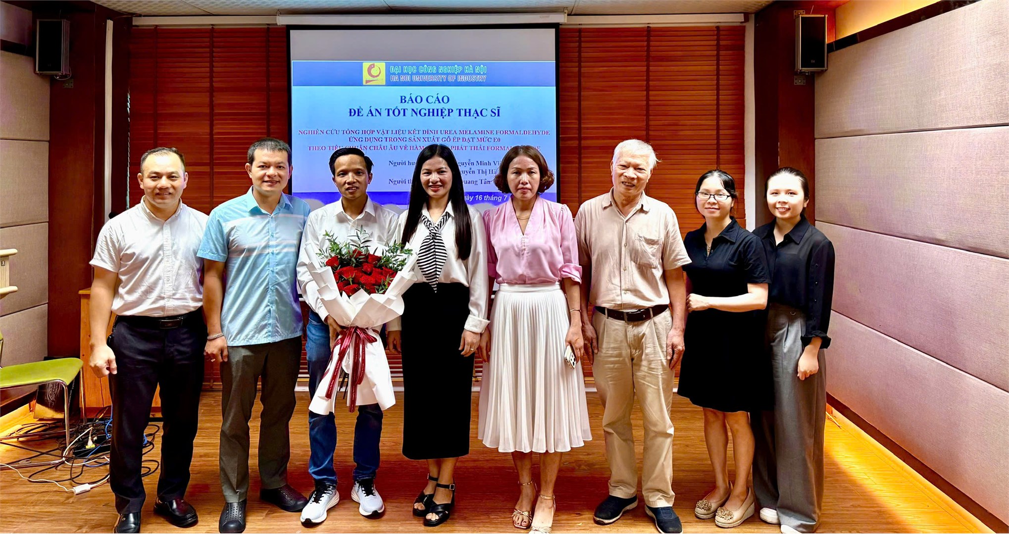 Trường Đại học Công nghiệp Hà Nội tổ chức lễ bảo vệ đề án tốt nghiệp cho học viên cao học ngành Kỹ thuật Hóa học