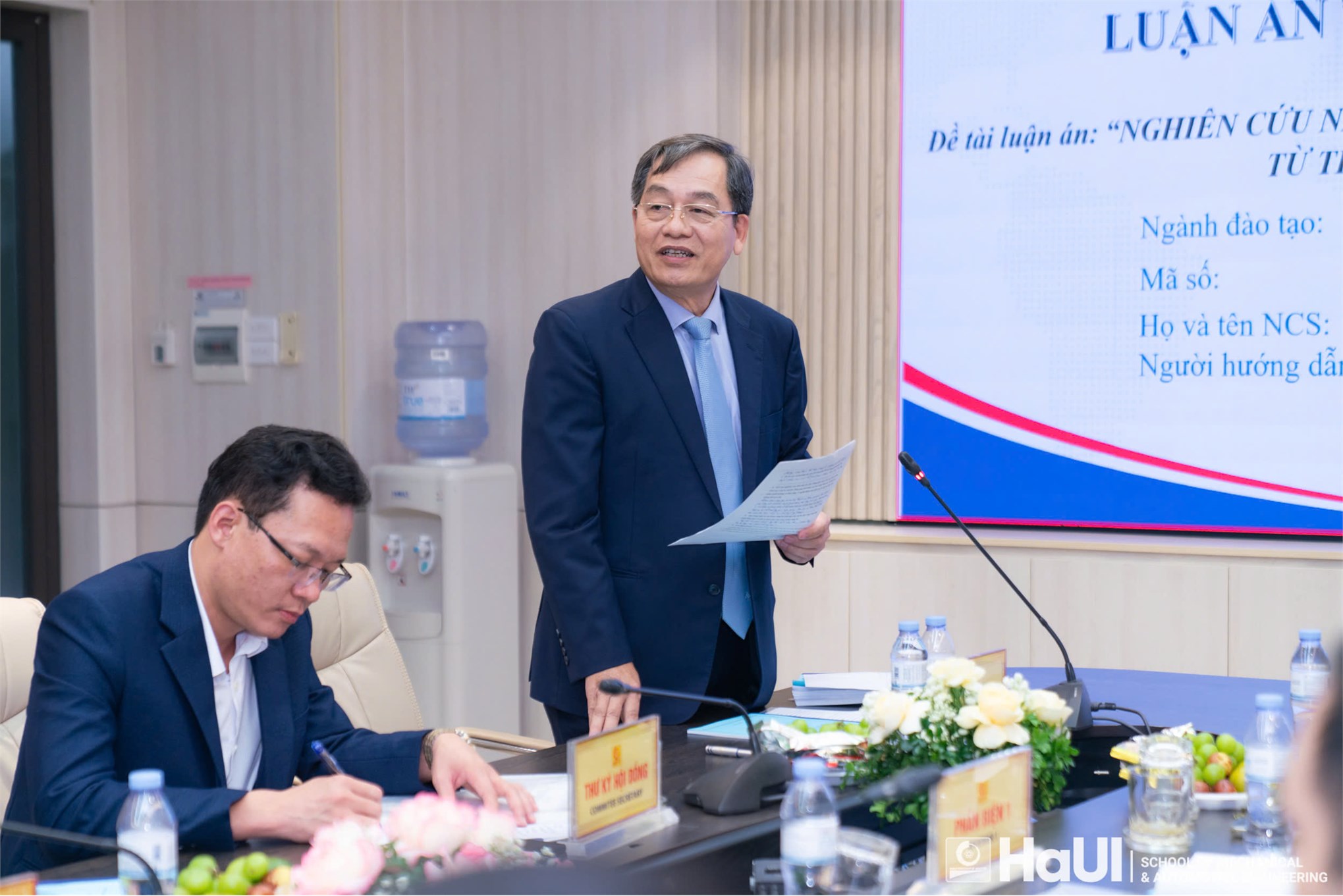 Trường Đại học Công nghiệp Hà Nội tổ chức bảo vệ luận án tiến sĩ cấp trường cho NCS Nguyễn Duy Trinh, chuyên ngành Kỹ thuật cơ khí