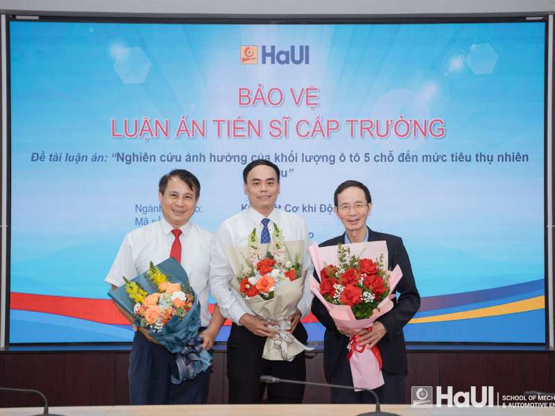 Chúc mừng NCS Ngô Quang Tạo bảo vệ thành công luận án tiến sĩ cấp Trường, Ngành Kỹ thuật cơ khí động lực